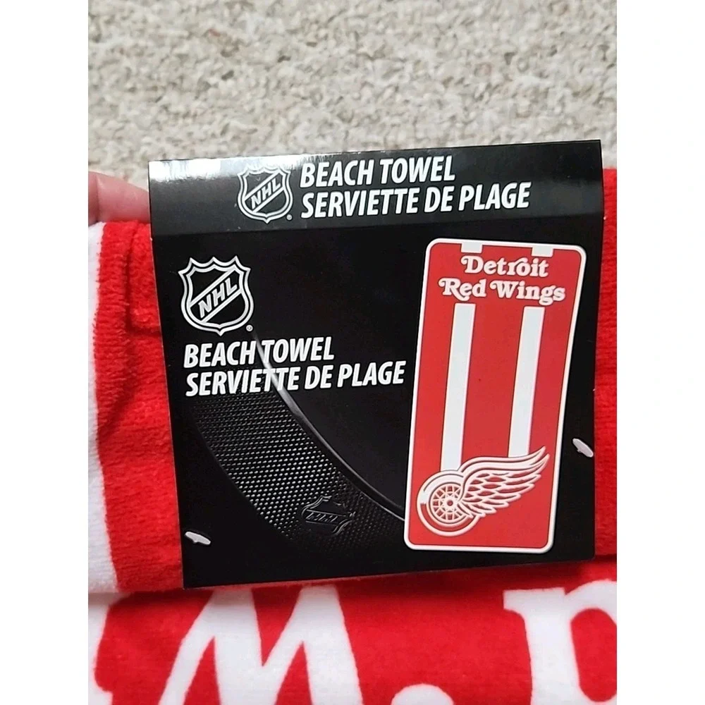 Northwest NHL Detroit Red‎ Wings Beach Towel Red White New 30x60 2016